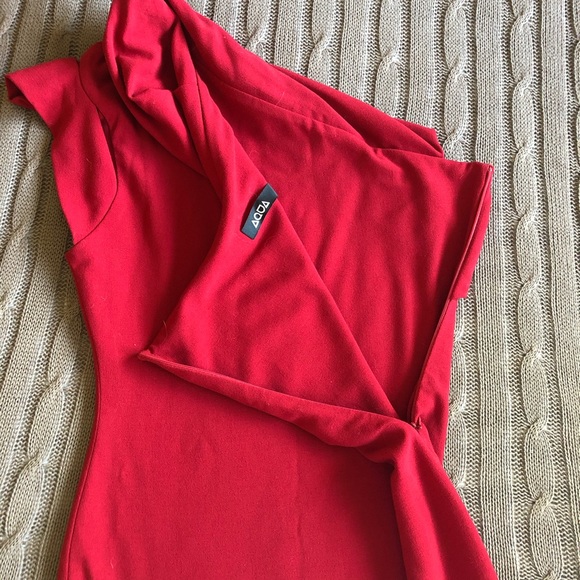 NWOT ASOS | One-Shoulder Red Mini Cocktail Dress - Picture 6 of 8